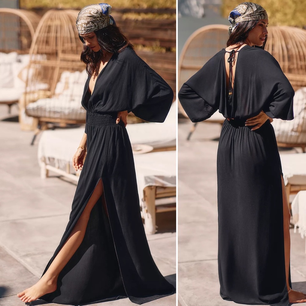 L*Space Black Elegant Classic Maxi Dress